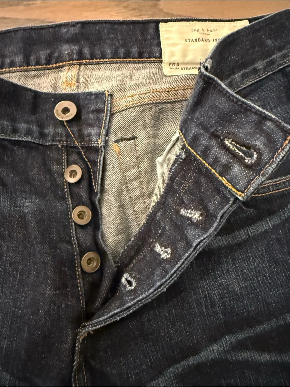 rag & bone Men's Slim Straight Jeans - Indigo 31x30